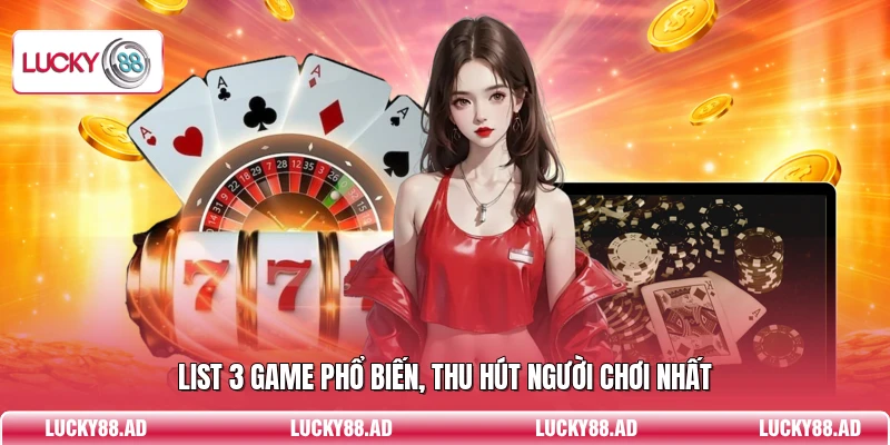 List 3 game phổ biến, thu hút người chơi nhất