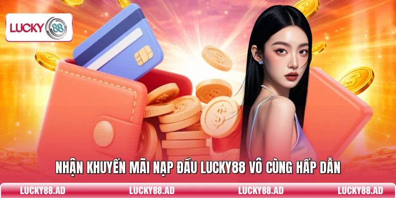 Nhận khuyến mãi nạp đầu Lucky88 vô cùng hấp dẫn